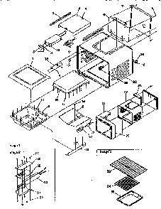 Cavity Diagram and Parts List for ARG7200L-P1143331NL  Amana Range