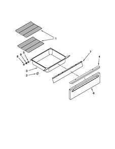Drawer And Rack Parts Diagram and Parts List for MGS5752BDS21  Maytag Range