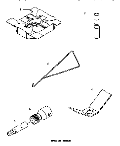 Special Tools Diagram and Parts List for LW8463W2 PLW8463W2A Amana Washer