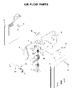 Air Flow Parts Diagram and Parts List for 1064650043713  Kenmore Refrigerator