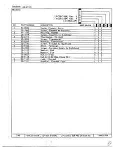 Heater Page 2 Diagram and Parts List for 7543A REV A Norge Dryer