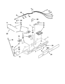 Control Parts Diagram and Parts List for MSD2572VEB00  Maytag Refrigerator