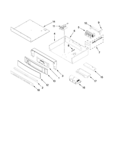 Control Panel Parts Diagram and Parts List for JJW9830DDB31  Jenn-Air Wall Oven