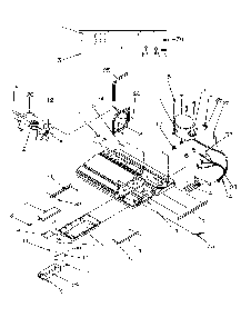 Machine Compartment Diagram and Parts List for SBD20S4L-P1190001WL  Amana Refrigerator