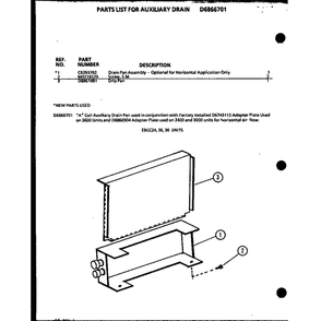 Diagram 2 Diagram and Parts List for EBCC2400MBM 9846201C Amana Air Conditioner