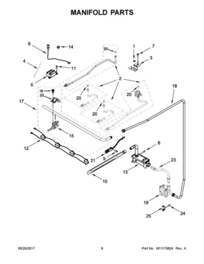 04 - Manifold Parts Diagram and Parts List for AGR4230BAW3  Amana Range