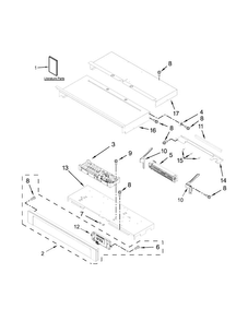 Control Panel Parts Diagram and Parts List for MEW7630DE01  Maytag Wall Oven