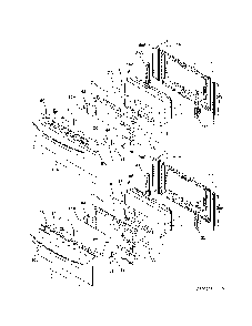 Doors Diagram and Parts List for 79097403410  Kenmore Range
