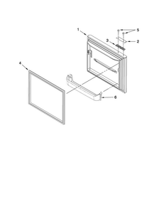 Freezer Door Parts Diagram and Parts List for ABL192ZWES1  Amana Refrigerator