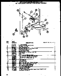 Icemaker Diagram and Parts List for TC18QL-P1111408WL  Amana Refrigerator