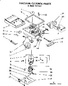 Base Assembly Diagram and Parts List for 11621842  Kenmore Canister Vacuum