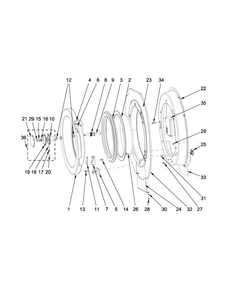 Door Parts Diagram and Parts List for MXR30PDATS  Maytag Washer