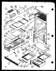 Section 11 Diagram and Parts List for TL18QW-P1111406WW  Amana Refrigerator