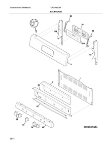 Part Location Diagram of 316416097 Frigidaire PANEL