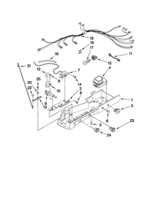 Control Parts Diagram and Parts List for MSD2542VES04  Maytag Refrigerator