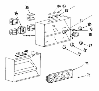 Control Panel Section Diagram and Parts List for 143660670  Kenmore Range