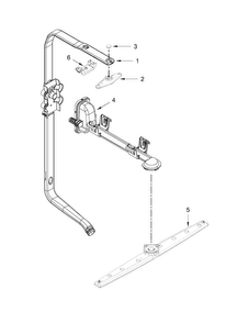 Upper Wash And Rinse Parts Diagram and Parts List for JDB9000CWS1  Jenn-Air Dishwasher