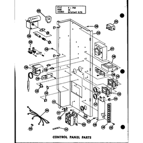 Control Panel Parts 1 Diagram and Parts List for D54444-6 P54444-6C Amana Air Conditioner