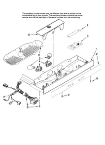 Control Parts Diagram and Parts List for AC2225GEKB13  Amana Refrigerator
