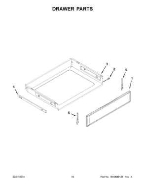 06 - DRAWER PARTS Diagram and Parts List for YMER8800DH0  Maytag Range