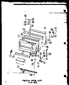 Section 10 Diagram and Parts List for ESRF-16W-AG-P60303-5WG  Amana Refrigerator