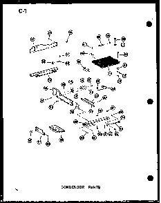 Condensor Parts Diagram and Parts List for SRI19W-P60350-36W  Amana Refrigerator