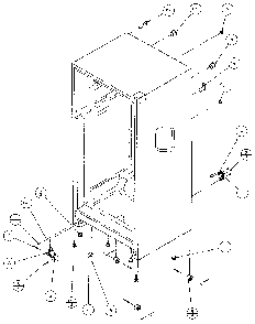 Cabinet Parts Diagram and Parts List for 85161-P1117111W  Amana Refrigerator