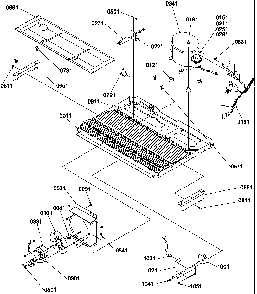 Machine Compartment Diagram and Parts List for SX322S2W-P1307302WW  Amana Refrigerator