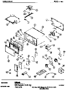 Mw Parts Diagram and Parts List for 2494A  Amana Microwave