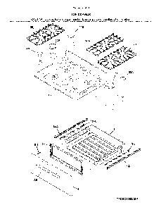 Top/Drawer Diagram and Parts List for 79074523910  Kenmore Range