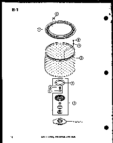 Lint Filter Diagram and Parts List for TAA200 P75751-13W Amana Washer