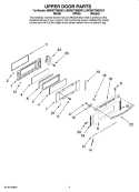 UPPER DOOR PARTS Diagram and Parts List for MGR6775BDB13  Maytag Range