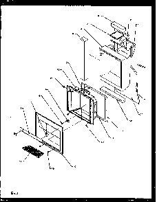 Ice And Water Cavity Diagram and Parts List for SZD25N2E-P1162431WE  Amana Refrigerator