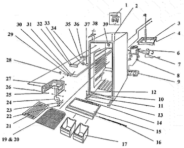 Part Location Diagram of 4-60035-001 Maytag Crisper cover