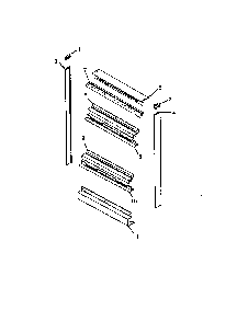 Trim Diagram and Parts List for AO27DG1-P1132525NB  Amana Wall Oven