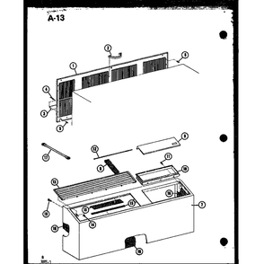 Diagram 16 Diagram and Parts List for 915-5E35S P76120-6R Amana Air Conditioner