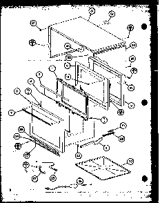 Section 6 Diagram and Parts List for RL6-1020ET P76383-3M Amana Microwave