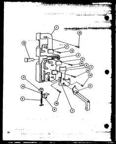 Switch, Lock Diagram and Parts List for ML-10 P76804-3M Amana Microwave