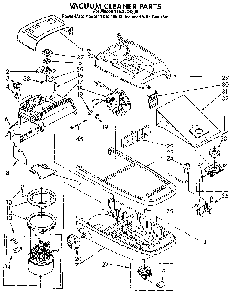 Base Assembly Diagram and Parts List for 1162234890  Kenmore Canister Vacuum