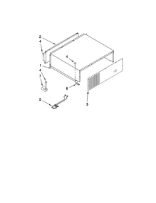 Top Grille And Unit Cover Parts Diagram and Parts List for JB36NXFXRW00  Jenn-Air Refrigerator