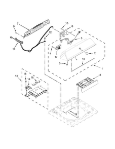 Part Location Diagram of W10915405 Whirlpool Wire Harness