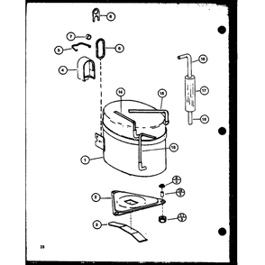 Diagram 3 Diagram and Parts List for PTRC32B1 P6924609R Amana Air Conditioner