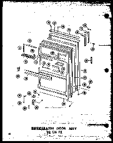Section 3 Diagram and Parts List for TC18N-A-P60303-59WA  Amana Refrigerator
