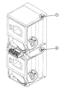 Harnesses 2 Diagram and Parts List for SSG509QF  Speed Queen Dryer