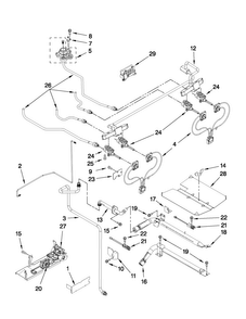 Manifold Parts Diagram and Parts List for JGS8850CDB00  Jenn-Air Range