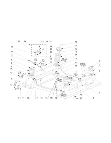 Lower Frame Parts Diagram and Parts List for MXS65PNATS  Maytag Washer