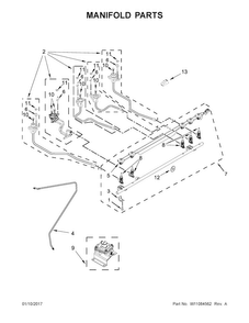 Part Location Diagram of W10552132 Whirlpool HOLDER-ORF