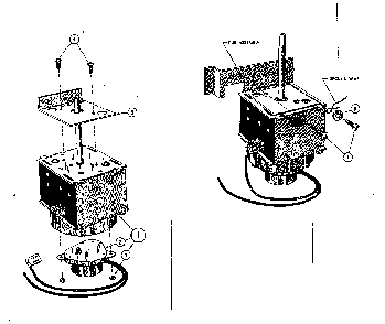 Timer And Bracket Assembly Diagram and Parts List for SDWP2410  Kenmore Dishwasher