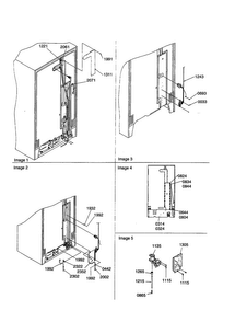 Cabinet Back Diagram and Parts List for SRI21VL-P1315601WL  Amana Refrigerator