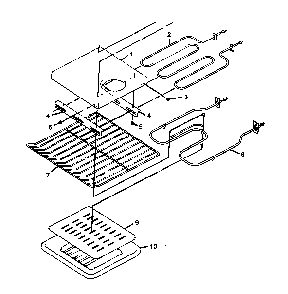 Oven Components Diagram and Parts List for AO27SEW1 P1132340NW Amana Range